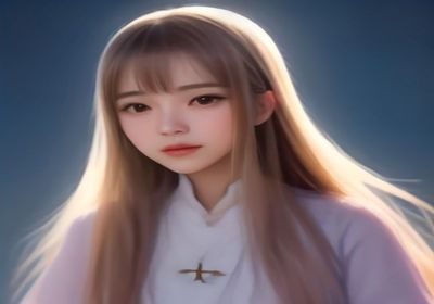 噼里啪啦漫画女主角苏晴的立绘，短发干练、眼神坚定，穿着白色运动服背对阳光的经典造型